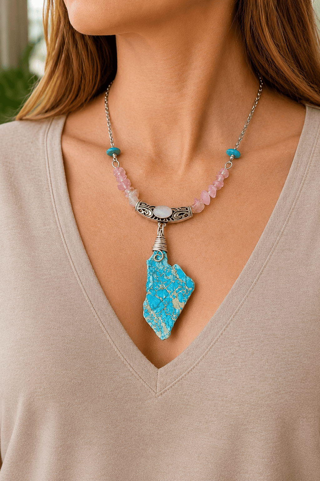 Turquoise Wild Earth Necklace