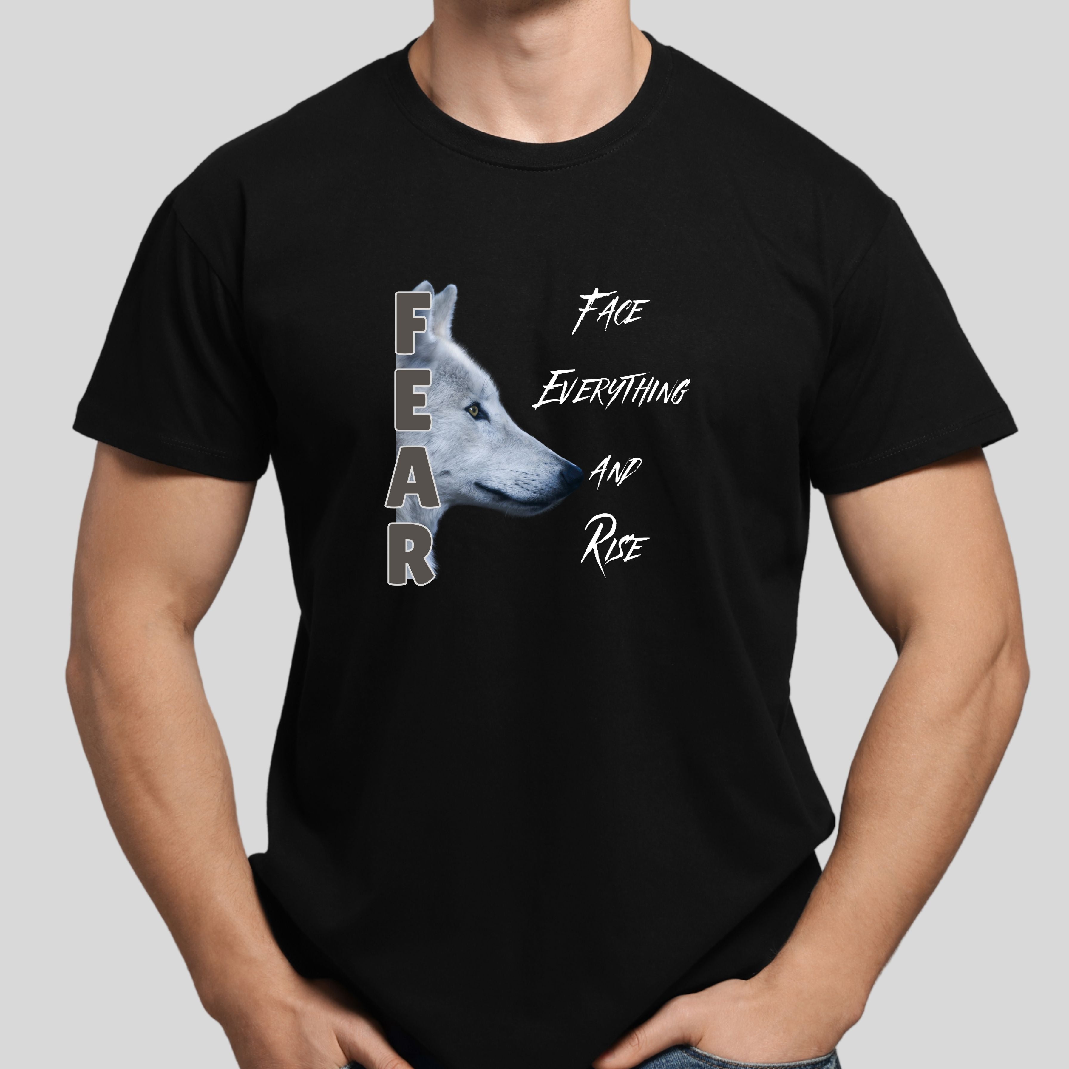 Rise Above FEAR Wolf Tee